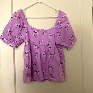 NWT francesca's purple top size: M